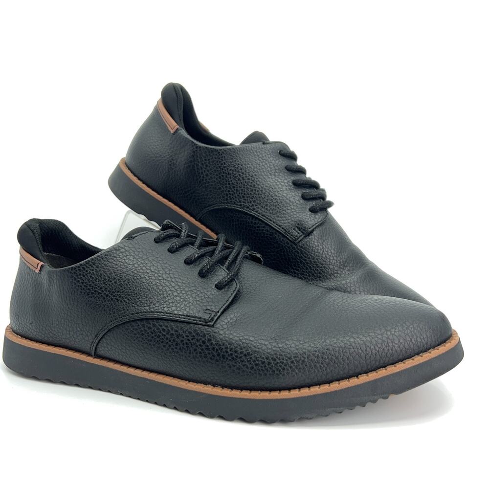Dr Scholls Sync Oxford Men 11.5 Black Plain Toe Dress Casual Shoes